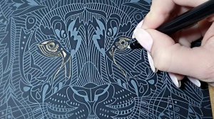 Гравюра АСМР / Scratch art ASMR
