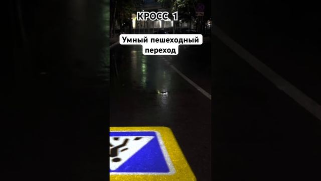 КРОСС 1 - умный переход с технологией компьютерного зрения и активного предупреждения водителей!