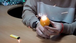 ЧТО БУДЕТ, ЕСЛИ БЕНГАЛЬСКИЙ ОГОНЬ ПОМЕСТИТЬ В МАНДАРИН