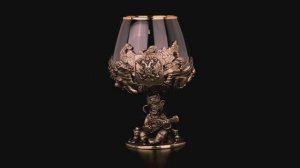 Бокал для коньяка Народный (Латунь, стекло)