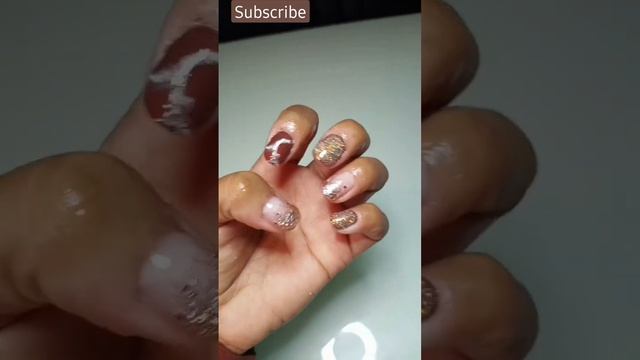 my nail 💅 choice | brown glitter, marble & ombre смотреть онлайн
