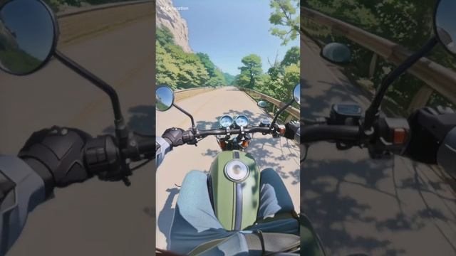 Поездка по старому Южнобережному шоссе #AI #AIWARP #юбк #insta360 #insta360x4 #крым #мото #bikers смотреть онлайн