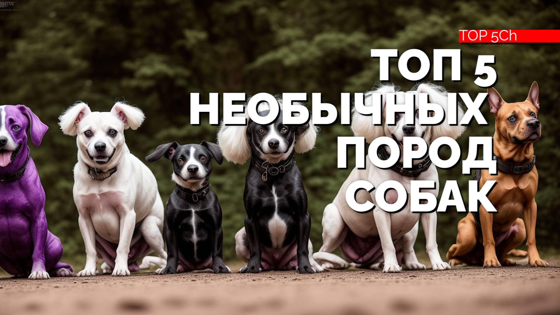 ТОП 5 самых удивительных и необычных пород собак!