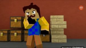 Привет сосед Minecraft реп  перевод Hello and Goodbye  реп JT Music + Майнкрафт Анимация