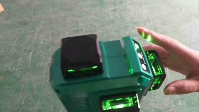 Borka 12 lines green laser level 3D смотреть онлайн