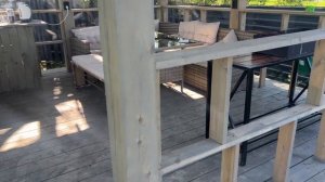 Беседка для дачи.  Проект Летней кухни для дачи. Строительство.