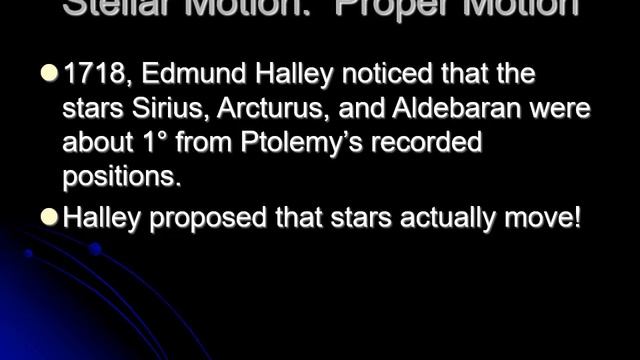 PHYS 1403 Stellar Proper Motion смотреть онлайн