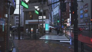 【4K】Heavy Rain walk in Downtown Tokyo, Japan - Rainy evening walking in Ikebukuro -