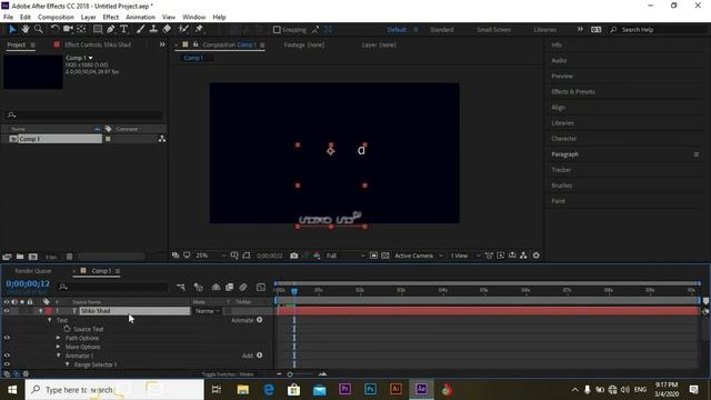 Adobe After Effect ( Texting And Motion Graphic ) Course Lecture 4 Learn Animate Texting смотреть онлайн
