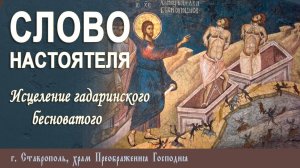 СЛОВО НАСТОЯТЕЛЯ. Протоиерей Владимир Сафонов, 10.11.2024 г.