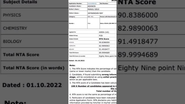 ICAR Rank card 90 percentile पर कितना रैंक || ICAR results 🔥