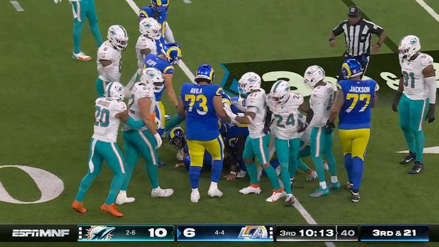 Miami Dolphins vs. Los Angeles Rams Game Highlights | NFL 2024 Season Week 10
