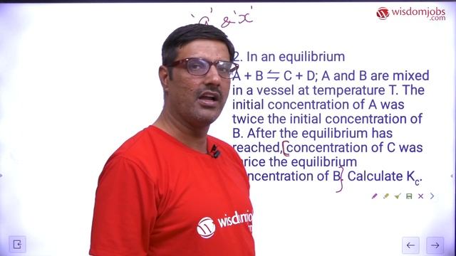 Equilibrium Constant Calculations Part-1 | Numericals based on Equilibrium Constant @Wisdom jobs