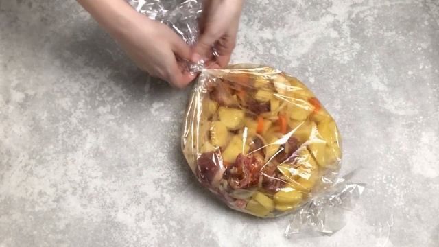 Картошка с мясом в рукаве в духовке  Как приготовить картошку с мясом в рукаве в духовке