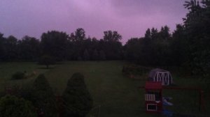 Strange Purple Sky After Rain