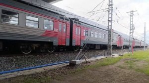 ЭТ2М 113 отправляется со станции Зеленоград-Крюково