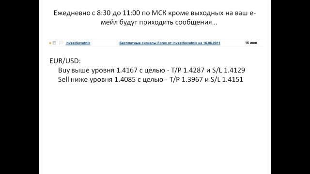 Бесплатные Торговые Сигналы Форекс