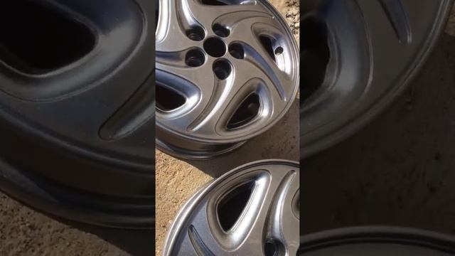 Полимерная покраска в светлый графит
