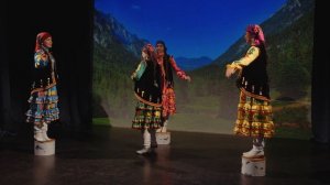 Народный самодеятельный коллектив ансамбль народного танца «Шатлык». Танец «Три пня»