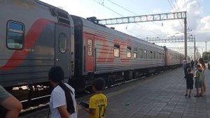 Прибытие поезда 325Э/326Э Нерюнгри - Хабаровск на станцию Белогорск