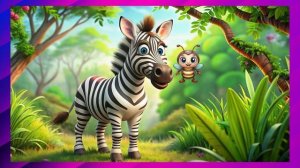 Детская песня - Зебра. Песенка про зебру. Веселые песенки для детей.