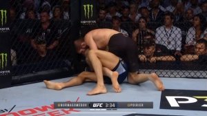 Khabib nurmagomedov vs dustin poirer submission win KHABIB