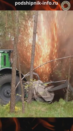 Бронированный ТРАКТОР разминирования от компаний Rebo и Rheinmetall