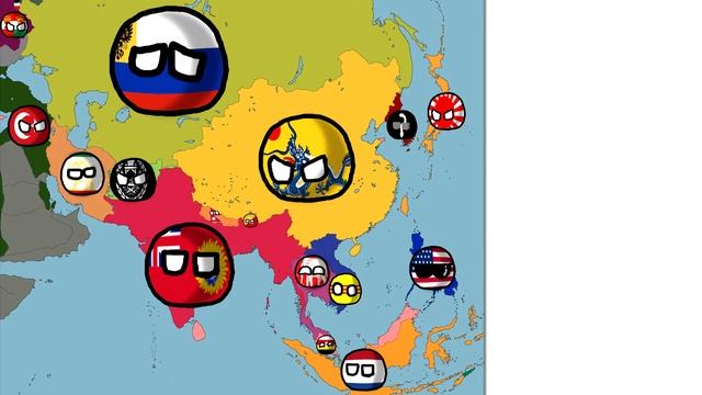 CountryBalls Прошлое Азии с 1900года #1