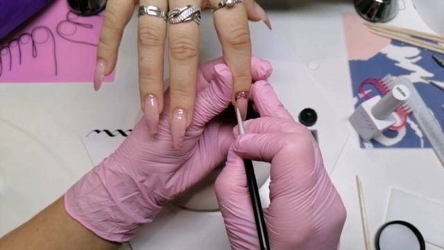 Коррекция наращивания на гелевые типсы 😍