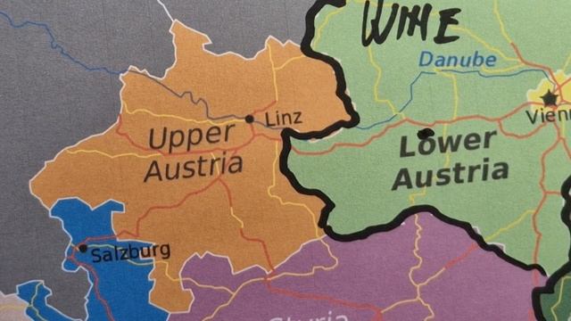 ASMR: Drawing AUSTRIA contour map with its states | Facts and Secrets | ASMR relaxing whisper words смотреть онлайн