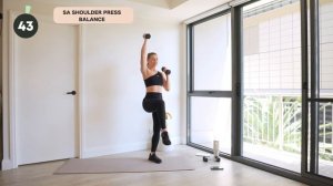 30 MIN ALL STANDING ARMS FOCUSED SCULPT - Pilates, strength, cardio _ Day 10