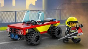 Lego машинка лего. автомобиль пожарной охраны