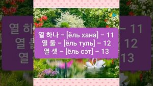 Корейский язык. Исконно корейские числительные.