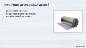 Утепление дверей и окон