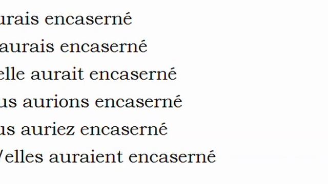 Изучение французского языка = Спряжение глаголов = Encaserner смотреть онлайн