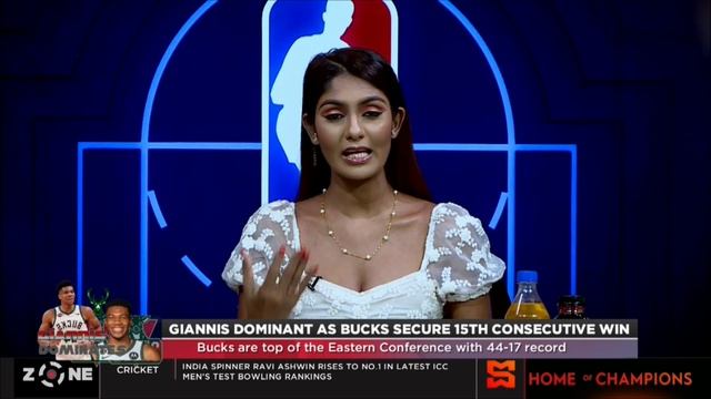 Giannis dominant as Bucks secures 15th consecutive win Bucks are top of EC with 44-17 record