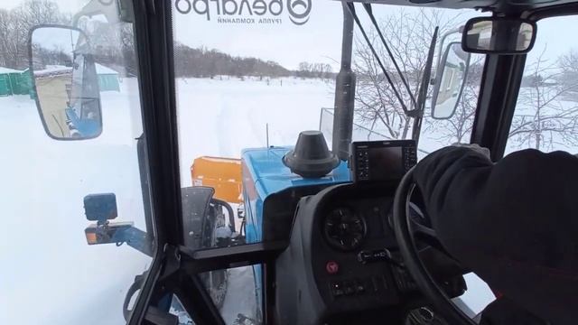 Бульдозерный отвал на МТЗ-1221 смотреть онлайн