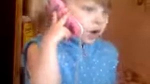 Реальный детский разговор по детскому телефону"че че"