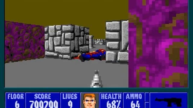 Wolfenstein 3D - E2F6 (I Am Death Incarnate!, 100% Kills, 100% Secrets)