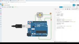 Простая мехатронная система в Tinkercad