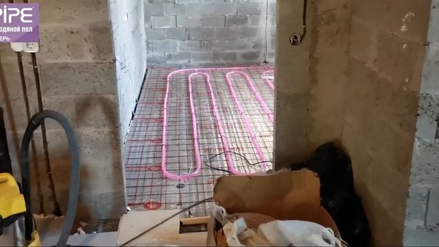 Монтаж отопления XLpipe на втором этаже дома из теплоблоков. смотреть онлайн