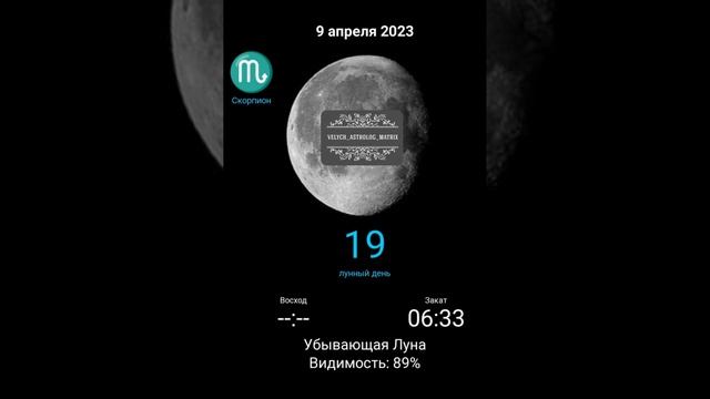 🟢9 апреля. Воскресенье. Убывающая Луна в Скорпионе ♏ смотреть онлайн