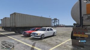 Mercedes-Benz 500E W124 супер дрифт на легенде в GTA 5,