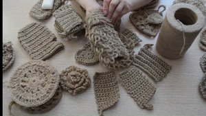 Мочалки из джута