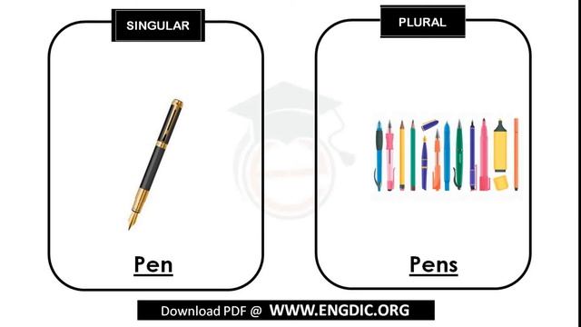 Singular and Plural nouns | with pictures in English for kids