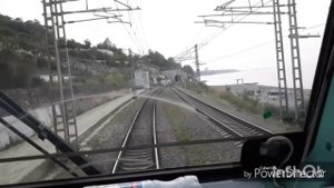 Лоо-Сочи из кабины машиниста поезда. Архив 2017 года