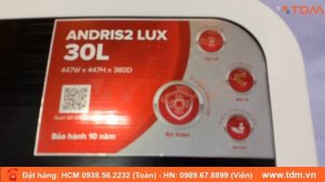 TDM.VN | Review bình máy nước nóng Ariston An2 Andris2 Lux 30L - 30 lít gián tiếp