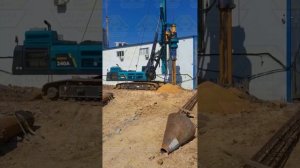 Буровая установка SUNWARD SWDM240A с обсадной трубой 620 мм #drillingequipment #pilling #casing