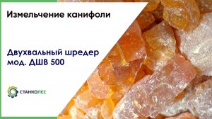 Двухвальный шредер ДШВ 500 / измельчение канифоли