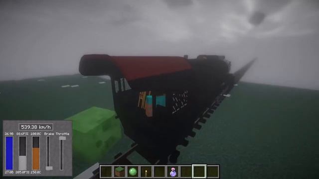 How fast can you go in Immersive Railroading? [Minecraft] смотреть онлайн